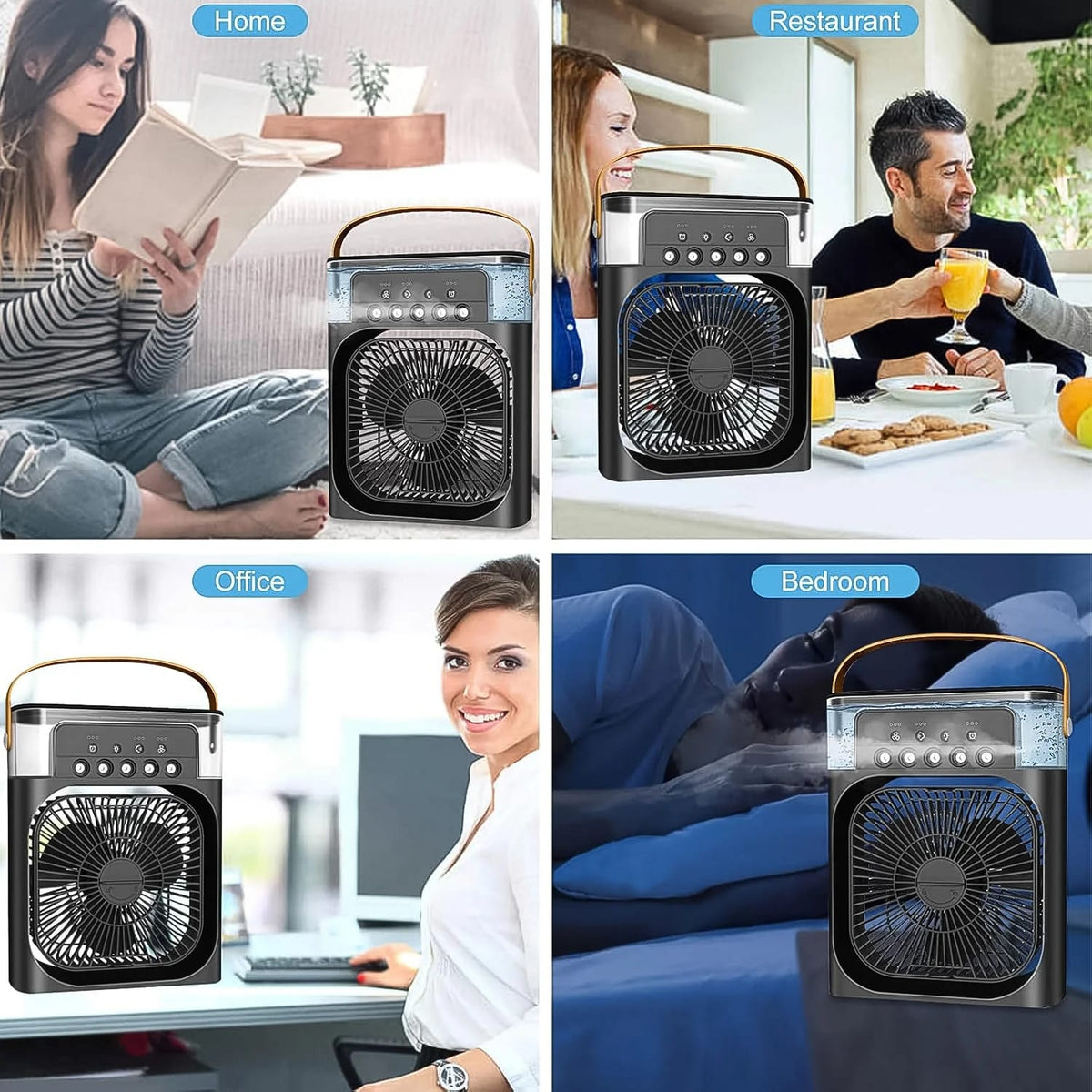 Portable Mini Air Cooler - Black Color